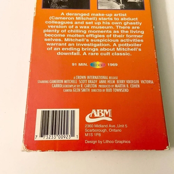 1969 Nightmare in Wax in Color VHS Video  Tape Cameron Mitchell Anne Helm - Picture 10 of 15